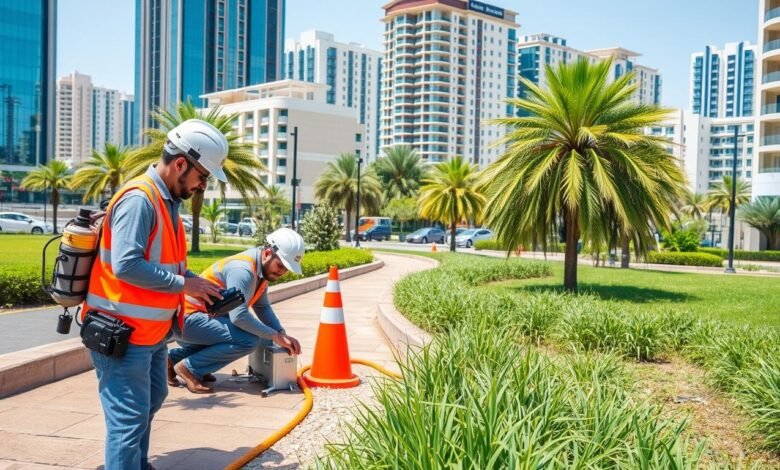 كشف تسربات المياه في الفجيرة
